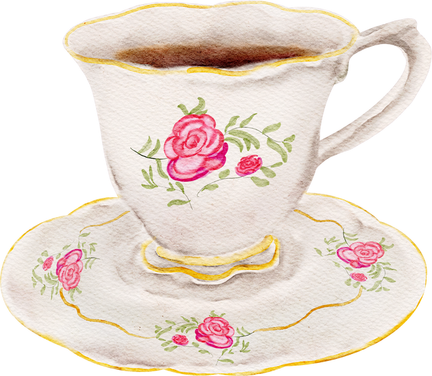 watercolor tea cup